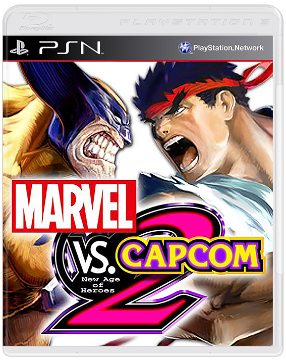Marvel vs Capcom 2 box art for Playstation 3